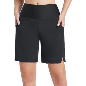 Dames Badshorts Lang Knielang Sneldrogend UV Bescherming