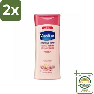 Vaseline Handcreme Healthy Hands & Stronger Nails 200 ml - Voordeelverpakking - 2 stuks - Handcrème - Nagelversterking