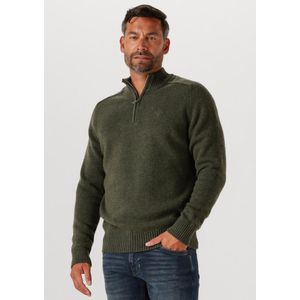 BARBOUR Grangetwon Half Zip Knitted Jumper Truien & Vesten Heren - Sweater - Hoodie - Vest- Groen - Maat XL