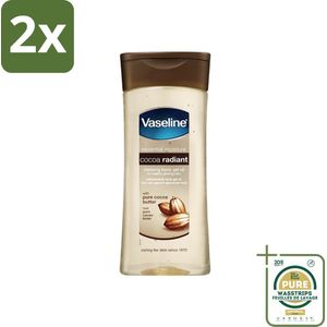 Vaseline - Cocoa Radiant - Oil Gel - Intens Voedend - 200 ml - Voordeelverpakking - 2 stuks - Huidverzorging - Vochtigheid