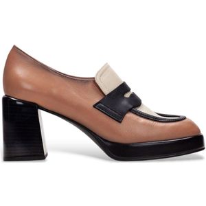 Hispanitas - CHI243697 - Leren Mocassins - Bruin - 3 tot 5 cm Hakhoogte