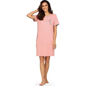 Comtessa Nachthemd 'Be Happy' - Katoen - 100cm - Maat 44