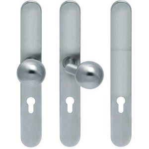 Knop meterkast recht PL rvs mat PC72 LS
