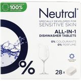 Neutral Vaatwastabletten All in 1 - 28 stuks