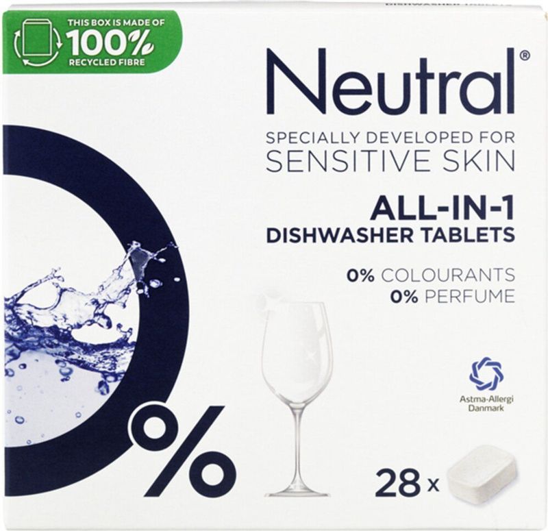 Neutral Vaatwastabletten All in 1 - 28 stuks