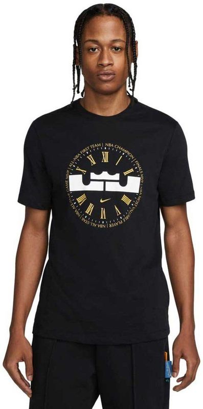 Nike Lebron Dri-fit T-shirt Met Korte Mouwen Zwart XL Man