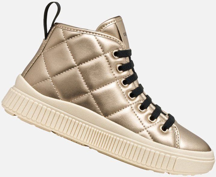 Geox - Laquinny - Sneakers - Platinakleur - Ademend en Waterdicht