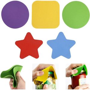 Kruikgrijper - Multifunctionele flesdeksel opener voor artritis zwakke handen kinderen vrouwen senioren (3 maten, 5 stuks)