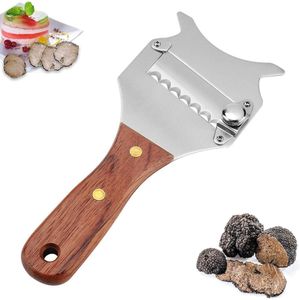 Multifunctioneel Kaasmessen met Verstelbaar Lemmet - Roestvrij Staal Truffelsnijder voor Kaas, Chocola en Meer - 7.68 x 3.15 x 0.47 Inch