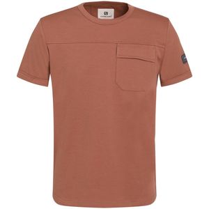 Gabbiano T-shirt Interlock T Shirt Met Borstzak 155716 Clay Mannen Maat - S