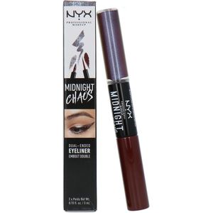 NYX Midnight Chaos Dual Ended Eyeliner - Rust/Midnight Rouge