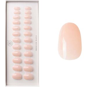 Gelzz Soft Gel Press On Peachy Nude (34) -Medium Square -Semi transparante kleur -