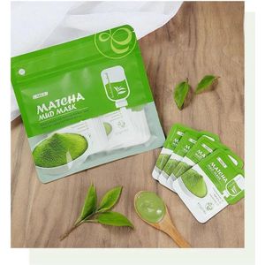 Matcha gezichtsmasker - groene thee - Laikou - 5 stuks - Anti aging - verzorgende gezichtsmasker- boordevol antioxidanten - helpt bij acne - voor thuis en op reis