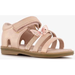 Blue Box meisjes sandalen met vlinder roze goud - Maat 23