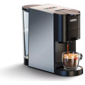 HiBrew Koffiezetapparaat | 4-in-1 Compatibel ontwerp | Koffiemachine | Meerdere Capsules | Koffiepadmachine | Koud/warm functie | Dolce gusto apparaat | Koffiezetapparaat cups | 1450 W | Zwart