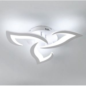 Goeco Plafondlamp - 50cm - Groot - LED - 36W - Bloemblaadjes Design - Koel Wit Licht - 6500K - Acryl - Voor Woonkamer Slaapkamer Studeerkamer