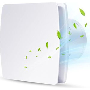 100mm Silent Drain Fan - Wall Fan for Kitchen Bathroom Toilet - White IPX4