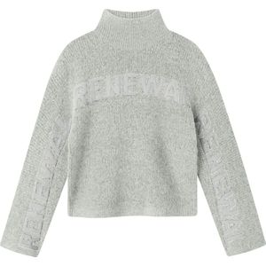 Name It - NkfNuva - Blouse - Lichtgrijs Gevlekt - Gebreid - Rib