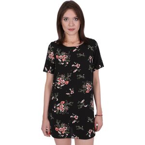 JOHN ZACK - Zwarte jurk met kleine bloemen