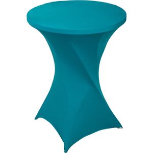 Statafelrok Turquoise – ∅80-85 x 110 cm – Statafelhoes Stretch – Tafelhoezen voor Statafel Sta Tafel Hoes | Staantafelhoes – Geschikt voor Horeca Evenementen | Cocktailparty | Trouwerij