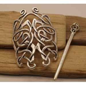 Haarspeld + haarstokje van een 2-delige keltische knoop - keltische haarspelden - vrouwen haarspelden - grote dames haarspelden - vrouwen haarclips - vrouwen haaraccessoires - stevige haaraccessoires - cadeau tip - leuke verjaardag cadeau dame