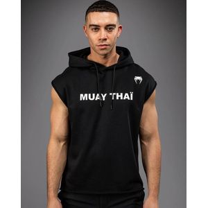 Venum Muay Thai VT Mouwloze Hoodies Zwart Wit - XL