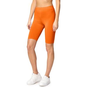 Bellivalini BLV-BLV50-149-LE Dames Leggings - Sport - Vrijetijdsbroek - Kort - Viscose - Sporbroek - Yogabroek - Oranje - XL