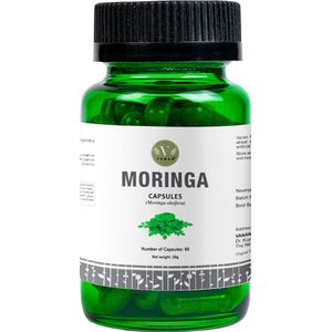 Vanan Moringa Capsules 60 stuks – Natuurlijk Superfood Capsules – Ayurvedisch, Vegan, Plantaardig & Voedingssupplement