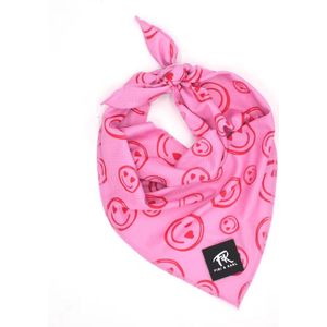 MyDogGifts - Honden Bandana - Pink Smileys