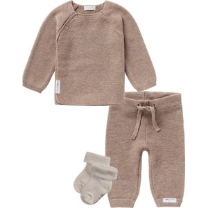 Noppies - Kledingset - 3delig - Broek Grover - Trui Pino - 1 paar sokjes - Taupe - Maat 68