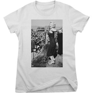 Marilyn Monroe Damen Crowd Stopper Photo Girly Tee RD-5-MM003-DTG White-S