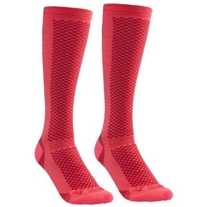 Craft Warm High 2-pack skisokken roze