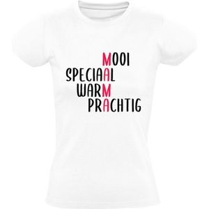 Mama is mooi, speciaal, warm en prachtig Dames T-shirt - moeder - ouders - lief - cute - cadeau - moederdag