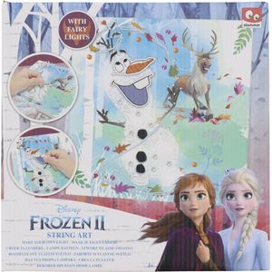 Frozen 2 String Art Olaf - Multicolor - Kunststof - Maak je eigen lamp - Vanaf 3+