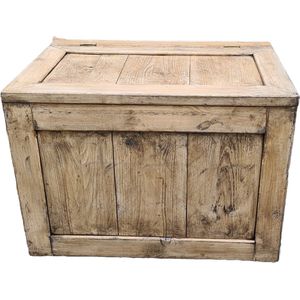 Opbergkist / Speelgoedkist XL (143L) - Garden & Furniture - Stevig - Kwalitatief - Massief Hout - Steigerhout - Speelgoed - Kinderen (Opbergbox - Opbergbank - Opbergdoos - Dekenkist - Houten Kist - Antiek look)