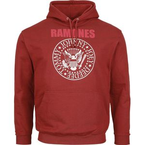 Ramones Classic Crest Heren Trui met capuchon - rood - M