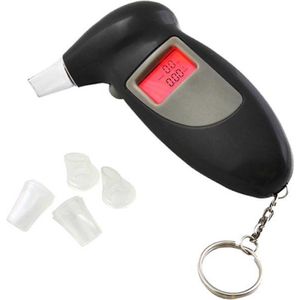 Digitale Alcohol tester - Blaas test alcohol - Alcoholtester - Blaas controlle - Inclusief 4 extra mondstukken