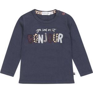 Dirkje-Girls T Shirt Ls -Navy - Maat 56