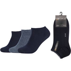 Camano Ca-Soft Sneaker sokken Unisex 3 PACK 35-38 Marine Mix Naadloos en zonder knellende elastiek