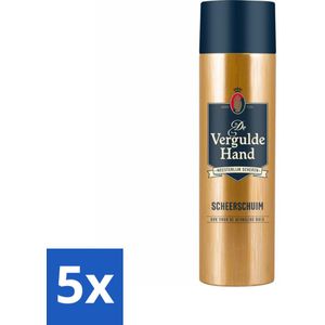 Vergulde Hand Scheerschuim 250 ml - Bulkverpakking - 5 stuks