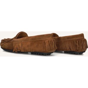 Toral - Otoe Fringes - Ballerina's - Bruin - Leer