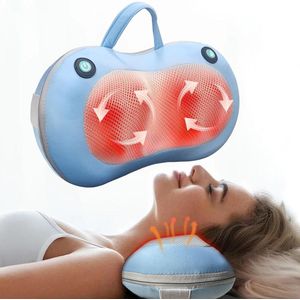 Diepweefsel Nek- en Rugmassagekussen - Shiatsu Massageapparaat met Warmte