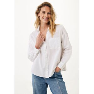 Mexx Linen Blouse White Dames - Maat 40