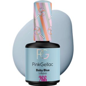 Pink Gellac 266 Baby Blue Gel Lak 15ml - Blauwe Gellak Nagellak - Gelnagels Producten - Gel Nails