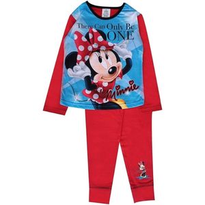 Minnie Mouse - Pyjama - maat 134/140 - Disney pyama - rood met blauw