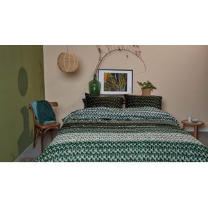 Beddinghouse Paola - Flanel - Dekbedovertrek - Tweepersoons - 200x200/220 cm - Groen