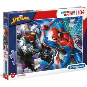 Clementoni Legpuzzel Supercolor Spider-man Junior 104 Stukjes