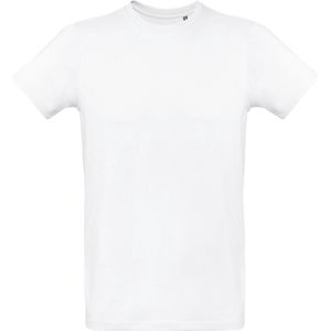 T-shirt Heren 3XL B&C Ronde hals Korte mouw White 100% Katoen