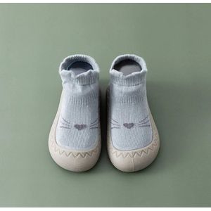 Anti-slip babyschoentjes - Soksloffen - Eerste loopschoentjes van Baby-Slofje - Cutie blauw maat 25