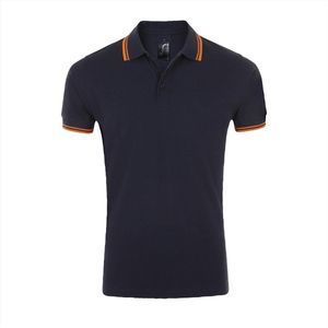 SOL'S Men´s Polo Shirt Pasadena L591 - French Navy/Neon Orange - S